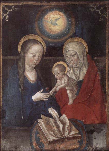 Virgin and Child with St Anne